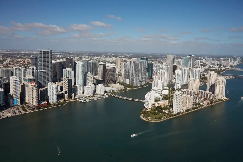 Aerial view of Miami, Florida